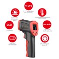 thumbnail image 3 of Thermometers,Temperature Tester Thermometers Temperature /-58 1472 Thermometer Ir Thermometer Infrared Thermometer Handheld Non- Temperature Pyrometer Temperature Kitchen Bbq, 3 of 7