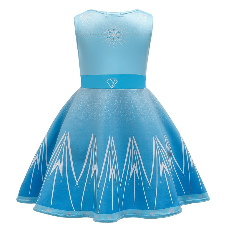 elsa and anna party dresses KAWELL Summer Elsa Sleeveless One-piece Anna Elsa Costume Girls Dress,  Birthday Party Dress Up