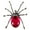 Rose, variant on Alilang Gunmetal Crystal Rhinestones Abdomen Beaded Body Tarantula Spider Insect Pin Brooch