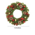 thumbnail image 3 of YgkuHd Artificial Christmas Wreath Christmas Wreath Rattan Christmas Decoration Wreath Door Hanging Hotel Scene, 3 of 6