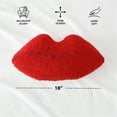 thumbnail image 4 of Mainstays 16" x 9" Lips Decorative Pillow, Brillant Red, 4 of 7