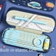 thumbnail image 5 of Estuche para lápices de astronauta de gran capacidad, estuche para lápices con temática espacial, estuche para lápices de cohetes, grueso, resistente al agua, resistente a la suciedad, alto valor, 5 of 5