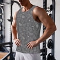 thumbnail image 5 of Daiia Funny Chicken Printed Men's Quick Dry Fit Muscle Tank Top Slim-Fit Tank Workout Tank Top Lightweight Sports Tank Top-3X-Large, 5 of 7