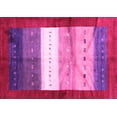thumbnail image 1 of Ahgly Company Indoor Rectangle Abstract Pink Contemporary Area Rugs, 2' x 5', 1 of 4