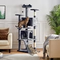 thumbnail image 2 of Cat Tree Yaheetech de 1,78 m de altura, varios niveles, con condominio y rascador, 2 of 9