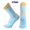 Blue, variant on 3 Pairs Combed Cotton Mid-Calf Socks for Men Women with Outer Massage Particles, Quick Dry Anti-Slip Anti-Odor Sport Socks for Running Cycling Basketball Tennis Gym