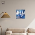 thumbnail image 3 of Sailboats in Blue Canvas Classic Coastal Art by Art Remedy, Silver Frame, 20" x 20", 3 of 7