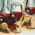 thumbnail image 3 of French-Roussia, Heather A. 20x20 Black Modern Framed Museum Art Print Titled - Red Wine and Pears, 3 of 5