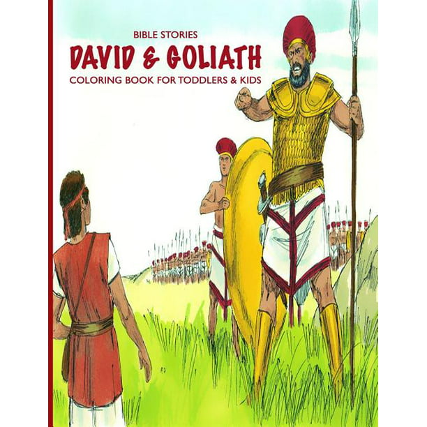 Bible Stories David And Goliath Coloring Book For Toddlers And Kids Fun