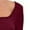 wine red, variant on Yesfashion Women Long Sleeve Dress Knit Square Neck Slit Cutout Bodycon Fall Dresses