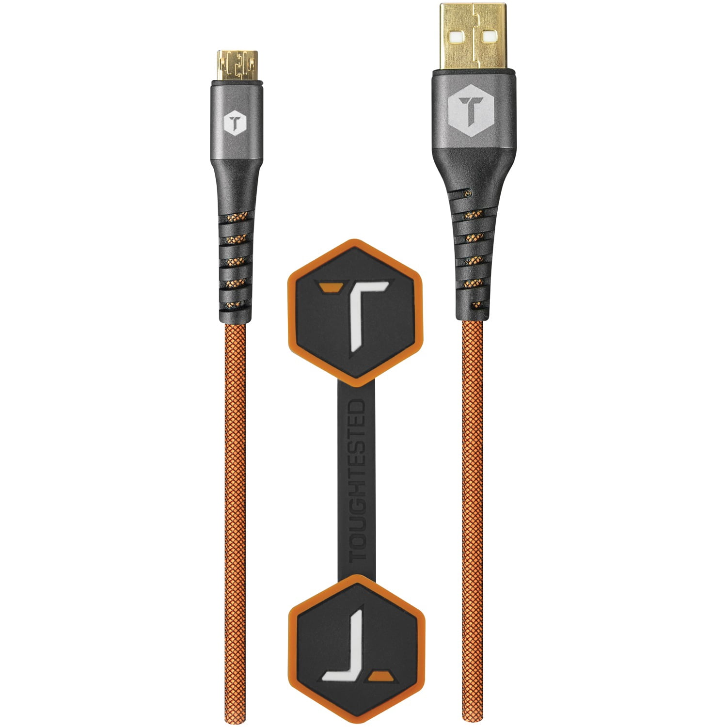 ToughTested TT-PC8-MC2 PRO Armor Weave Micro USB Cable with Slim Tip, 8ft