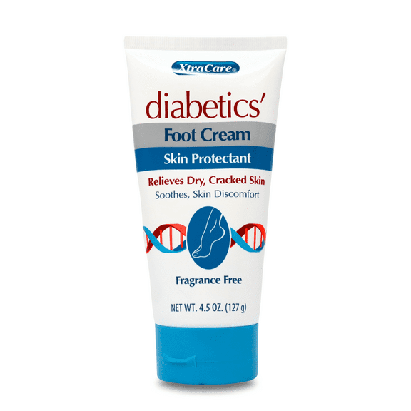 XtraCare Diabetics' Foot Cream, 4.5 fl oz – Dry Skin Protectant