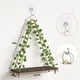 thumbnail image 3 of Set de 3 Repisas Flotantes Fixwal con LED, Hiedra Artificial y Macramé en Madera Rústica, 3 of 7
