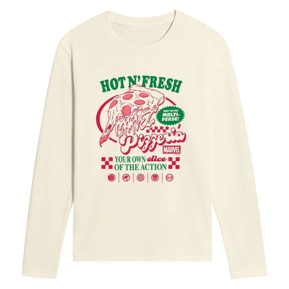 Marvel - Pizzeria Long Sleeve Graphic T-Shirt