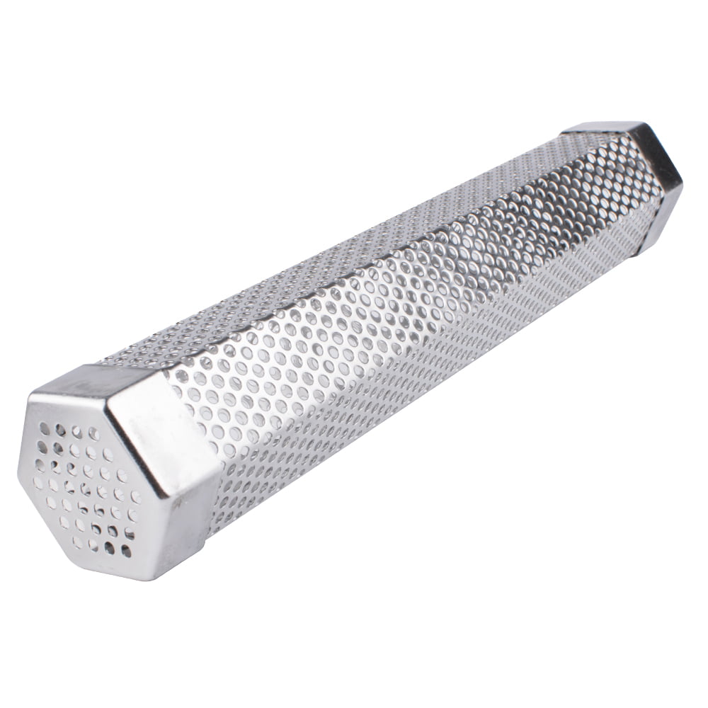 Pellet Smoker Tube 12’’ Stainless Steel Perforated BBQ Grill Pellet Cold Smoke 