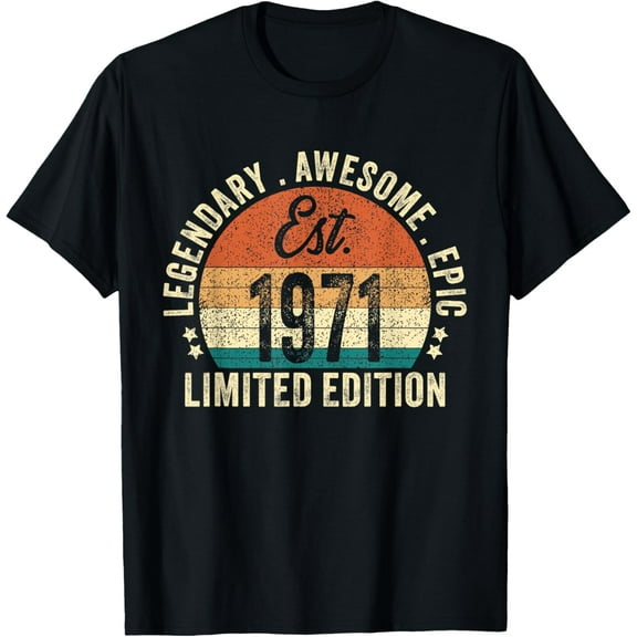 Est 1971 Limited Edition 54th Birthday Gifts 54 Year Old T-Shirt