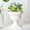 A546, variant on CQCYD Clearance under $5 Plastic Urn Planters, White Large Lightweight Imitation Stone Textured Decorative Flower Plant Pots with Drainage Hole for Indoor Outdoor Patio Front Porch