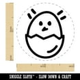 thumbnail image 2 of Chicken Hatching in Egg Doodle Self-Inking Rubber Stamp Ink Stamper - Red Ink - Medium 1 Inch, 2 of 7