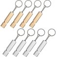 thumbnail image 1 of 8 Pieces Emergency Whistle,Emergency Survival Whistle,Whistle Keyring,Referee Whistle, 1 of 4