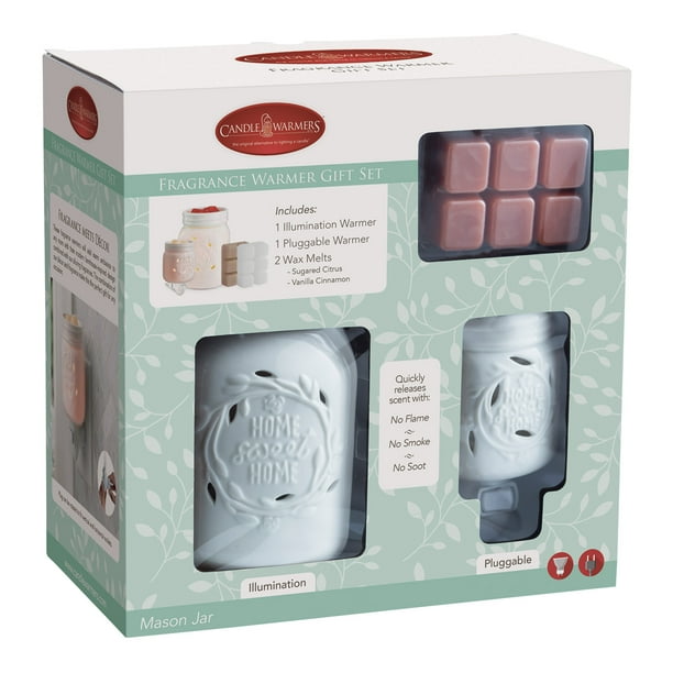 Candle Warmers Etc. Farmhouse Mason Jar Wax Warmer And Wax Melt Gift