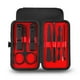 thumbnail image 1 of Juego de manicura de 8 piezas, kit de aseo de acero inoxidable para uñas con estuche de cuero negro Pu para mujeres y hombres kaili Sencillez, 1 of 5