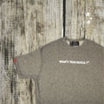 thumbnail image 4 of "WHAT'S YOUR HUSTLE?" Print Two-Toned French Terry Oversized Travel T-shirt | (2 Colors), 4 of 7