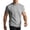 Dark Gray—Mens Workout Shirts, variant on Mens T-Shirt Casual Stretch Crewneck Short Sleeve Boxer Shirts Gym Workout Ribbing Shirts Moisture Wicking Basic Tee Gray L
