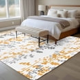 thumbnail image 4 of Area Rug for Living Room, Yellow Grey Botanical Non-Slip Indoor Large Carpet for Bedroom/Dining Room, Spring Floral Summer Farmhouse Washable Low-Profile Rectangle Floor Runner Rugs - 6 x 9 Ft, 4 of 8