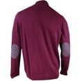 thumbnail image 2 of Tasso Elba Mens Patterned Quarter Zip Knit Sweater, Red, X-Large, 2 of 2