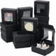 thumbnail image 1 of 36 cajas cuadradas de papel con ventana transparente, 7,6 x 7,6 x 3 cm, plegables, de color negro, ideales para regalos de cumpleaños, fiestas y bodas., 1 of 9