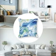 thumbnail image 5 of JRXY Gold and Blue Abstract Art Printed Pillowcase Set of 2 White, 5 of 7