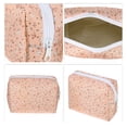 thumbnail image 3 of 1 Pc Bolsa Cosmética Floral Portátil para Mujeres para Vacaciones y Viajes de Negocios Rosa Poliéster, 3 of 3
