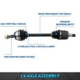 thumbnail image 3 of Bodeman Front Right Passenger Side CV Axle Shaft Assembly for 2010-2014 Acura TSX V6 3.5L, 3 of 7