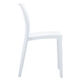 thumbnail image 3 of Luxury Commercial Living 32" White Outdoor Patio Solid Dining Chair, 3 of 8