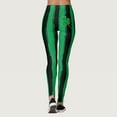 thumbnail image 4 of FYEGRE Women's Legging Women's Paddystripes Print High-Waisted Yoga Leggings for Running and Gym Workouts A S, 4 of 7