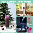 thumbnail image 2 of Replacement Lid for Owala Freesip, One Button Top Replacement, Leakproof BPA-Free School Kids Water Bottle Cap Replacement Compatible with Black Owala 24oz 32oz 40oz 16oz, 2 of 7