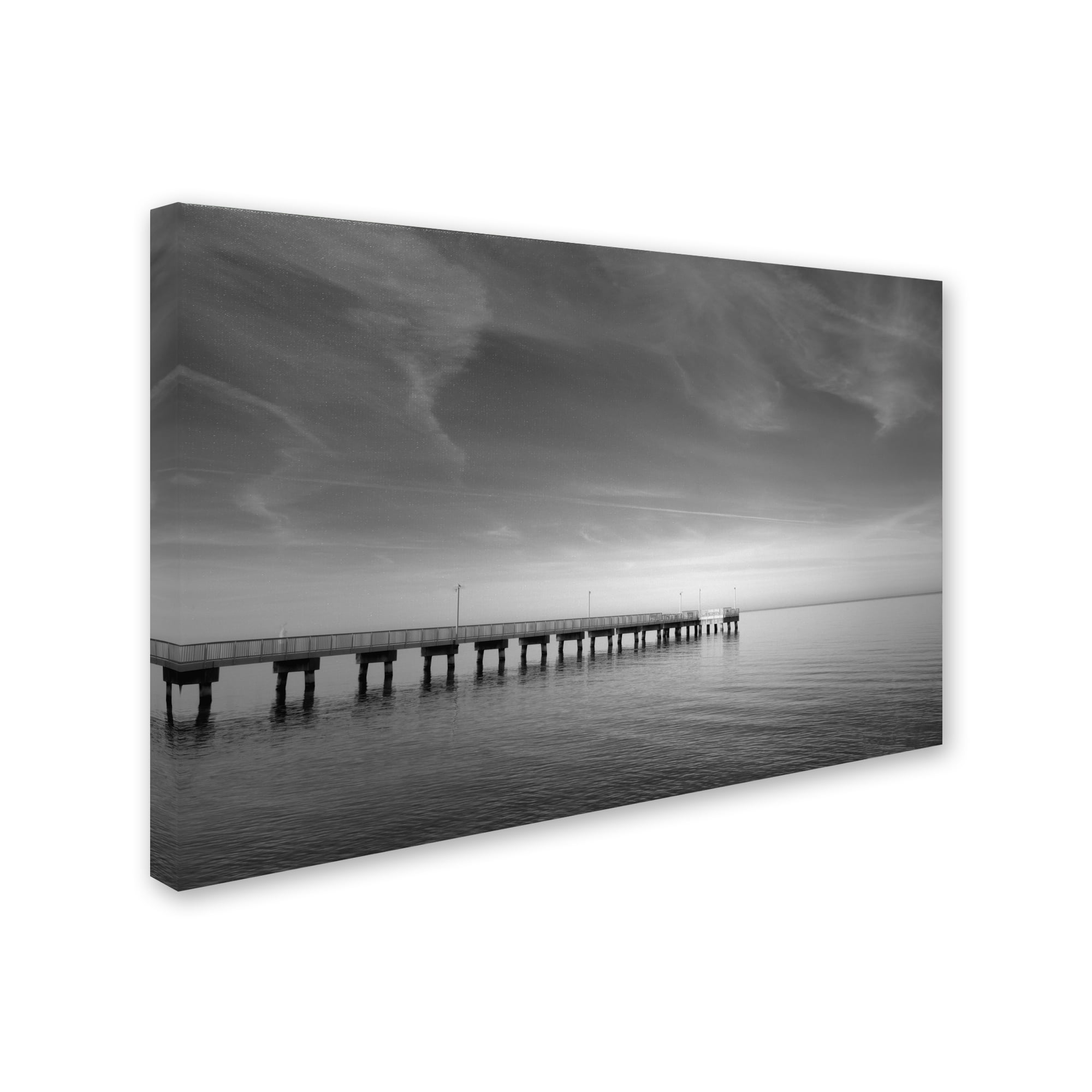 Trademark Fine Art 'End of the Pier' Canvas Art by PIPA Fine Art