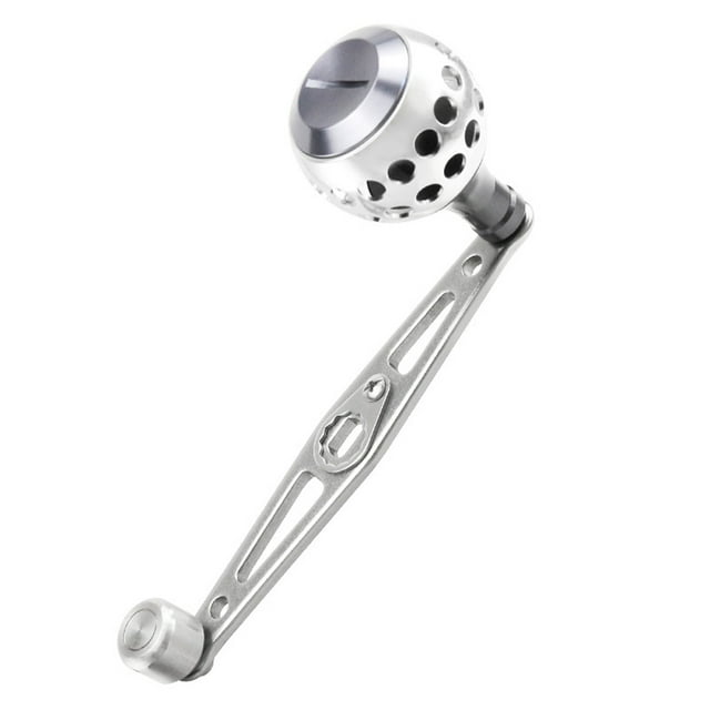 Poignée de Lanceur de Pêche en Alliage d'Aluminium pour Moulinet de Pêche Rond Pièces de Rechange 8x5mm Trous