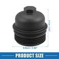 thumbnail image 4 of Unique Bargains Engine Oil Filter Housing Cover Cap 26350-3CAB1 for Kia Sedona 2015-2018 Plastic Black, 4 of 6