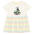 thumbnail image 3 of Inktastic Crawl Walk Golf Future Golfer Girls Baby Dress, 3 of 5