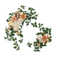 thumbnail image 2 of 2 piezas Boda Arch Flores Rose Artificial Swag Versátil Decoración de guirnaldas para el fondo de las vacaciones Día de San Valentín Champán, 2 of 8