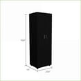 thumbnail image 4 of Bedroom Set, 2-Piece London Armoire + Aralia Drawer Dresser, Black / Light Oak | Combo Dressers | Particle Board, 4 of 10
