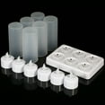 thumbnail image 4 of Frosted Cups Charging Base LED Tealight Candles Lights Create a Romantic for Any Occasion, 4 of 7