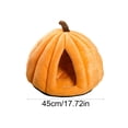 thumbnail image 6 of mdesiwst Pumpkin Cat Bed with Removable Washable Cushioned Pillow Winter Warm Small Medium Dog Cat Pet Cave House Indoor Kitten Puppy Sleeping Nest, 6 of 8