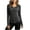 Dark Gray, variant on AherBiu Long Sleeve Tops for Women V Neck Curved Hem Athletic Tshirt Stretch Comfy Fitted Tunic Top Undershirt