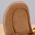 thumbnail image 7 of Shrysg Women's Vintage Faux Leather Beaded Lace Up Casual Shoes Soft Sole Round Toe Loafer Comfortable Slip On Walking Shoes for Daily Wear Coffee, 7 of 7