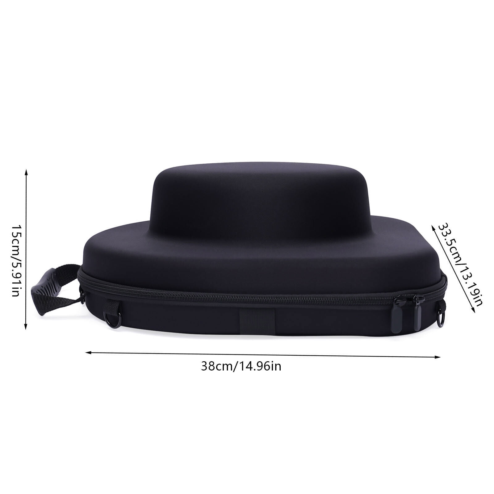 ULTRAFINO Premium Travel Hat Box Fedora Case Universal Size 