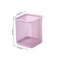 thumbnail image 2 of YIMWNYI Metal Mesh Pen Holder, Durable Steel Desk Organizer, Compact Pencil Storage Jar for Office, Home, and Workspace, Easy to Clean, Sturdy Design for Desk Supplies, 9x10cm, 2 of 5