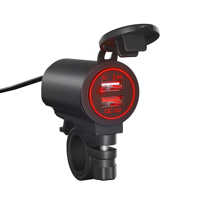 Speravity con cubierta de resorte Herramientas Cargadores rápidos Accesorio para automóviles Suministros Accesorios Pieza Universal Accesorios para motos Luz roja
