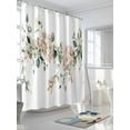 thumbnail image 3 of Fsddascl Eucalyptus Floral Shower Curtain Set - 48" x 72" Washable Bathtub Curtain with 12 Hooks, Vintage Spring Botanical Leaves Waterproof Fabric Stall Shower Curtains for Bathroom/Bathtub Décor, 3 of 6